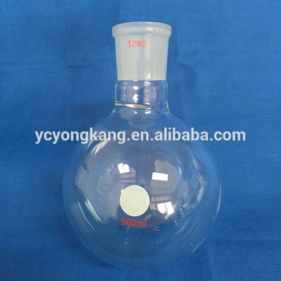 500ml Laboratory GLassware Round Bottom Flask For Boiling cordial